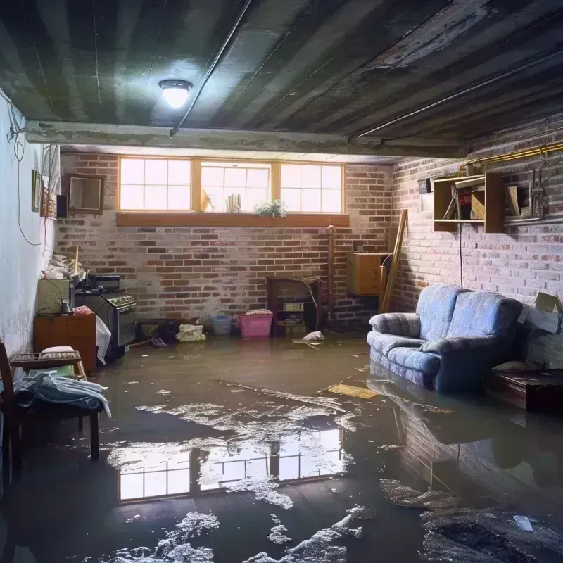 Flooded Basement Cleanup in De Forest, WI